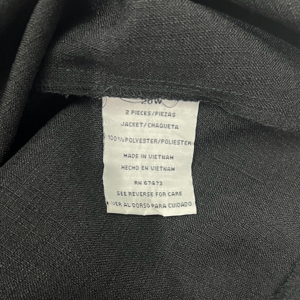 Danny & Nicole 2 Piece Black Pantsuit Size 20W - Picture 7 of 10
